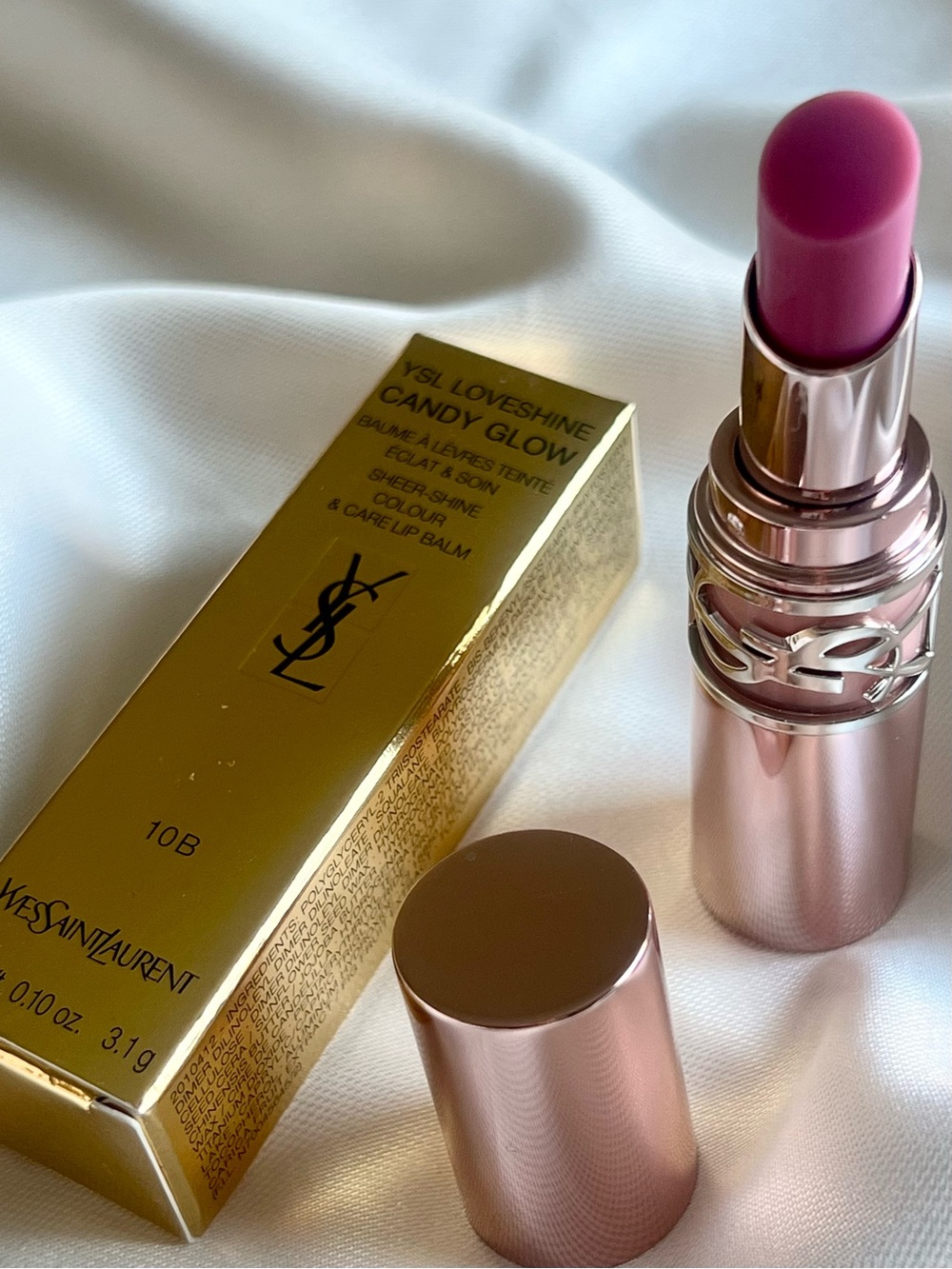 Yves Saint Laurent LoveShine Candy Glow Lip Balm - 10B LAVENDER BLAZE - Picture 3 of 8